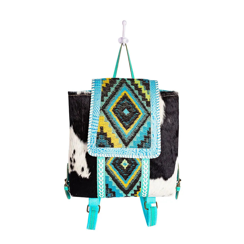 Tonga Ridge Backpack In Turquoise sold by Myra Bag product image thumbnail 5