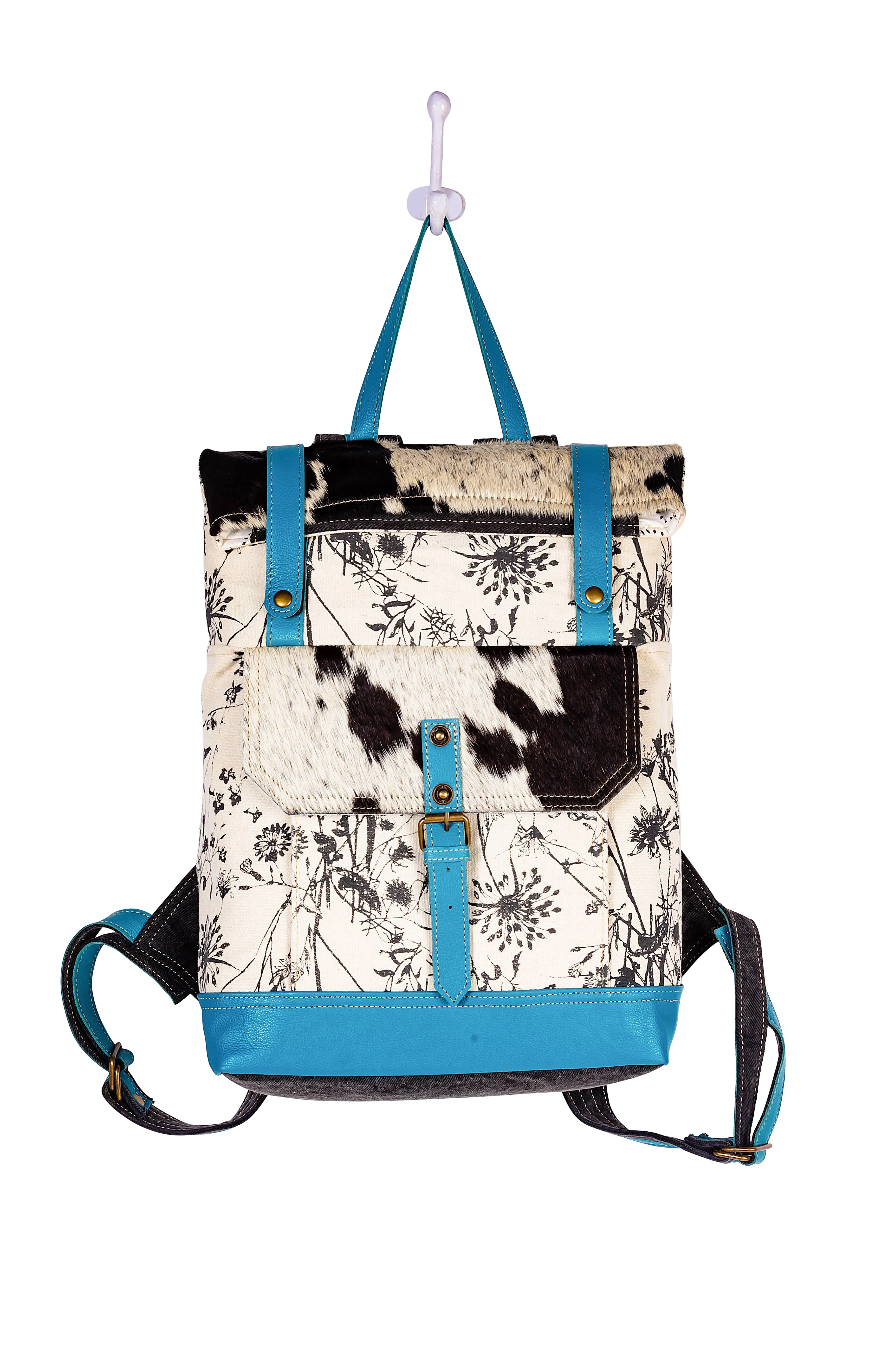 Le Medallion Rider Backpack In Blue sold by Myra Bag product image thumbnail 4