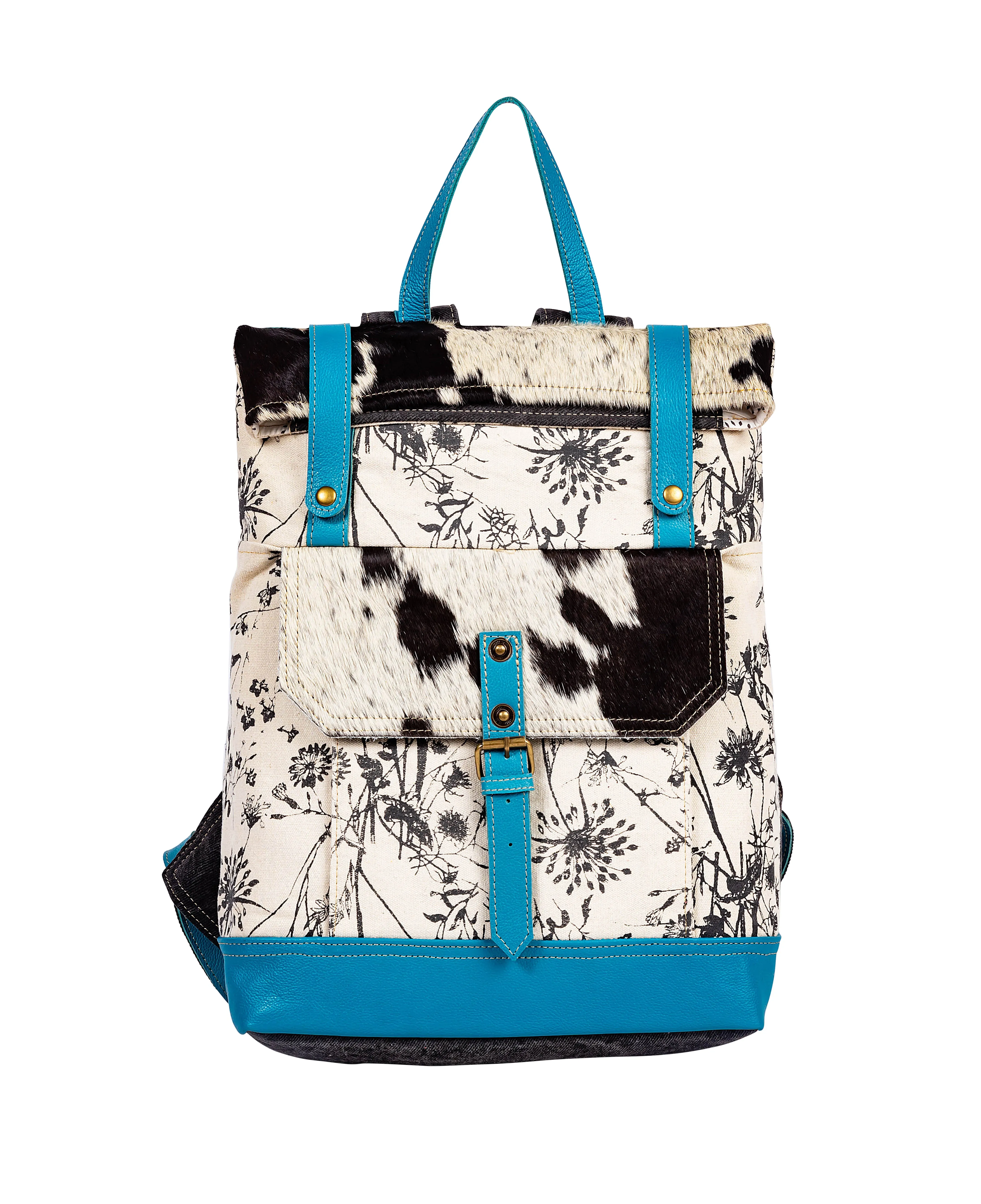 Le Medallion Rider Backpack In Blue sold by Myra Bag