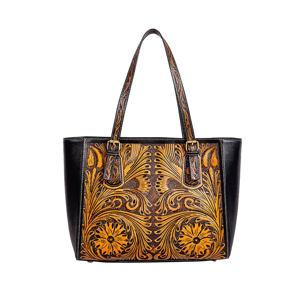 Canyon Meadows Hand-tooled Bag sold by Myra Bag