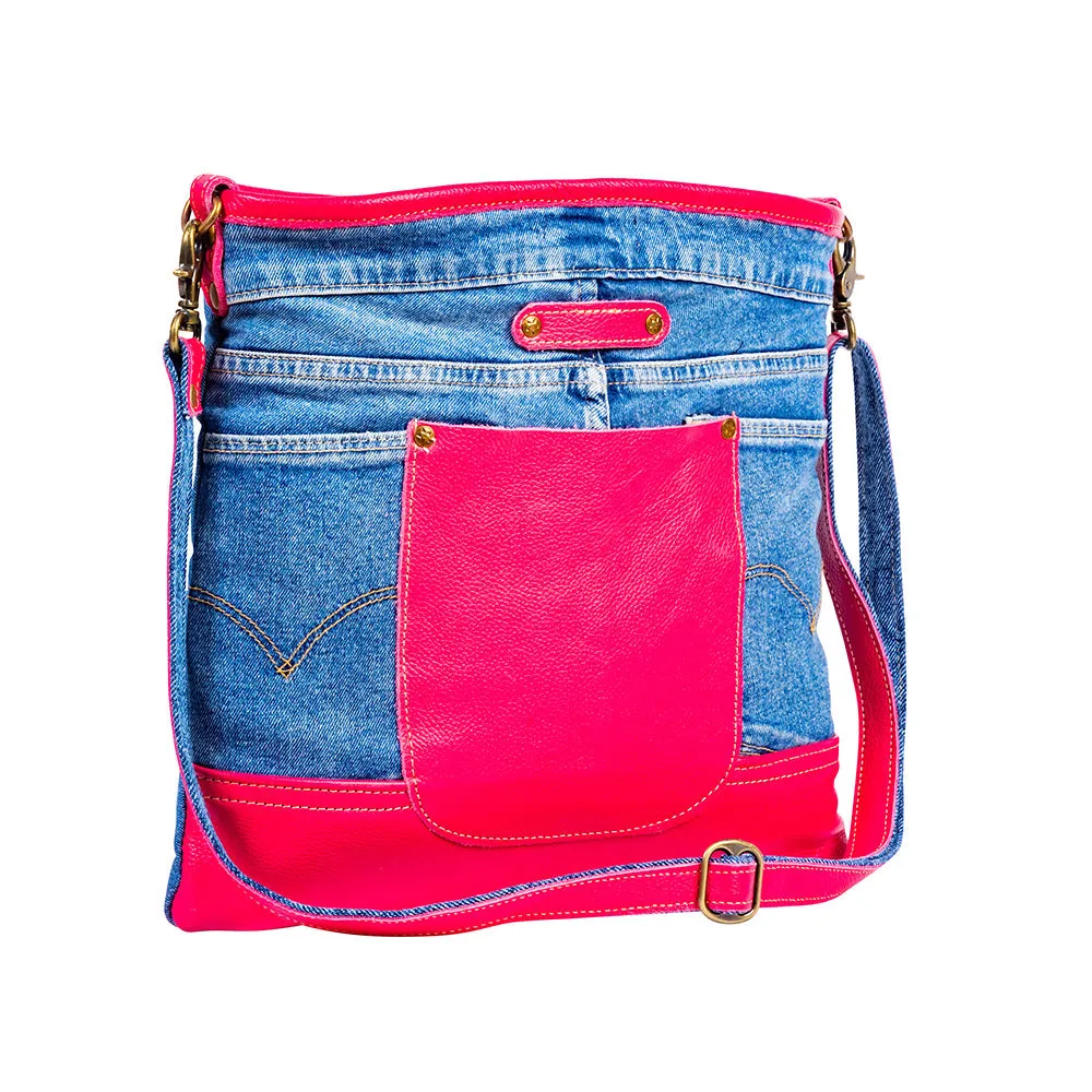 Charley Denim Shoulder Bag sold by Myra Bag product image thumbnail 2