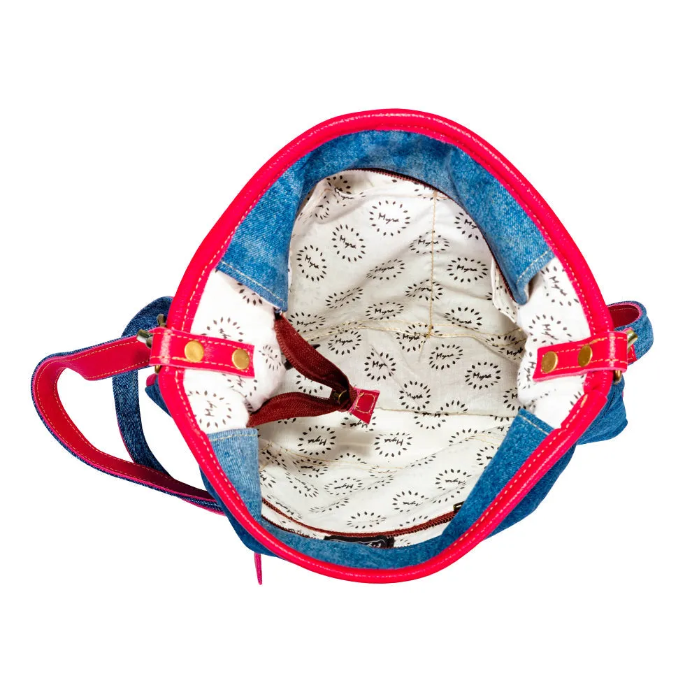 Charley Denim Shoulder Bag sold by Myra Bag product image thumbnail 4