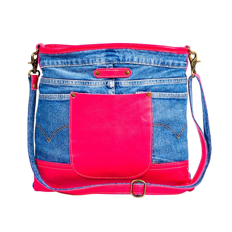 Charley Denim Shoulder Bag sold by Myra Bag