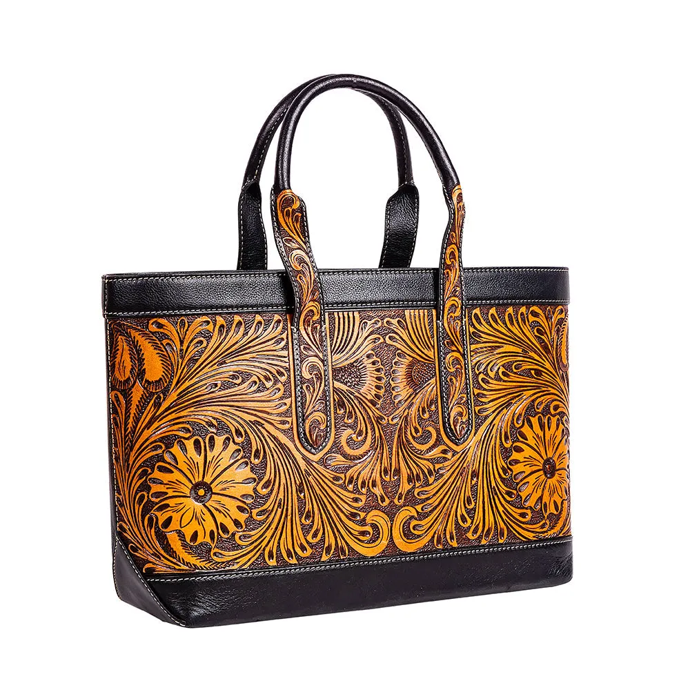 Canyon Meadows Hand-tooled Handbag sold by Myra Bag product image thumbnail 2