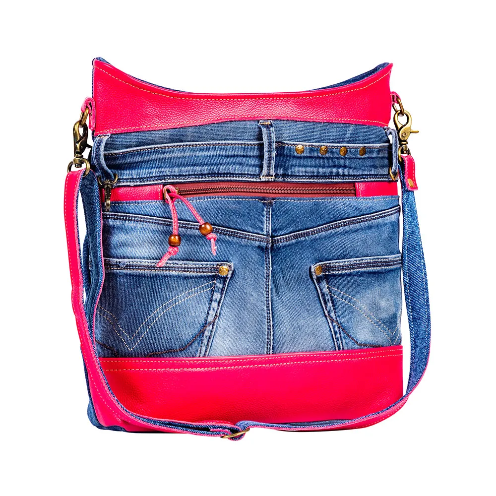 Charley's Denim Shoulder Bag sold by Myra Bag product image thumbnail 2