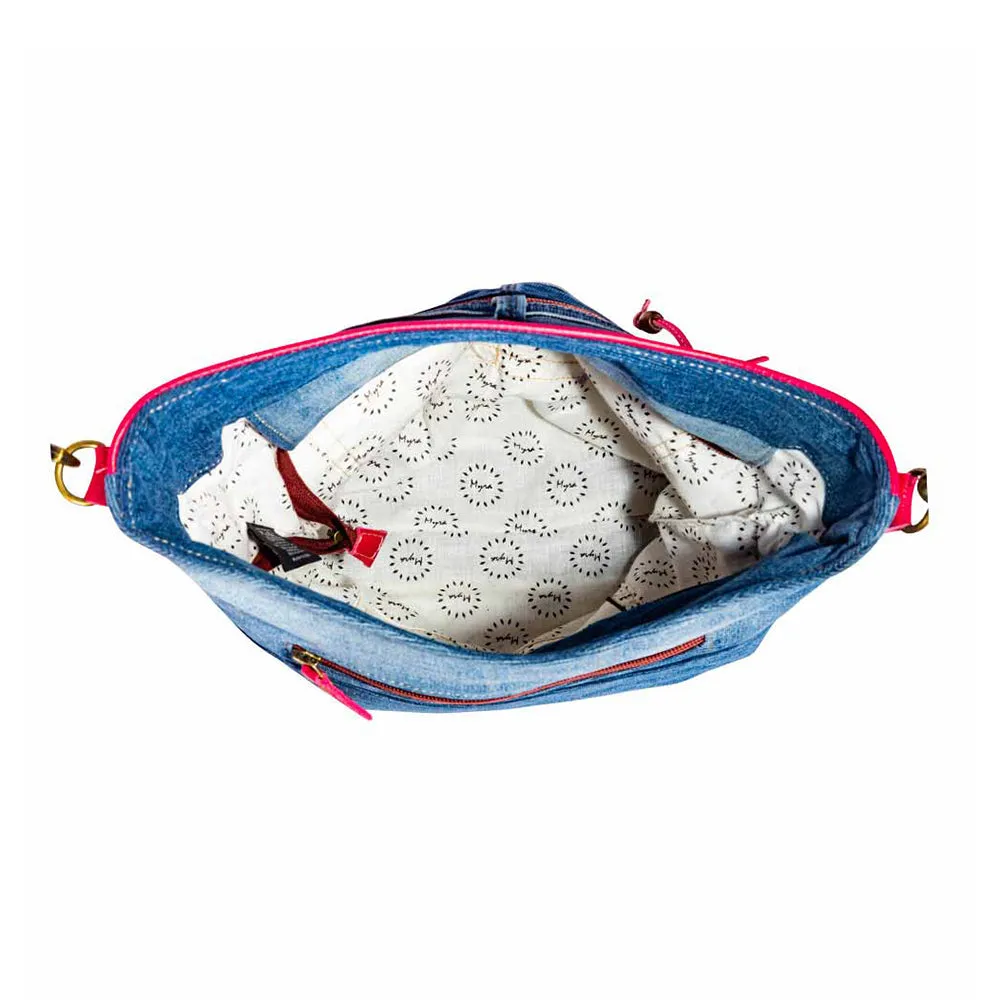 Charley's Denim Shoulder Bag sold by Myra Bag product image thumbnail 4