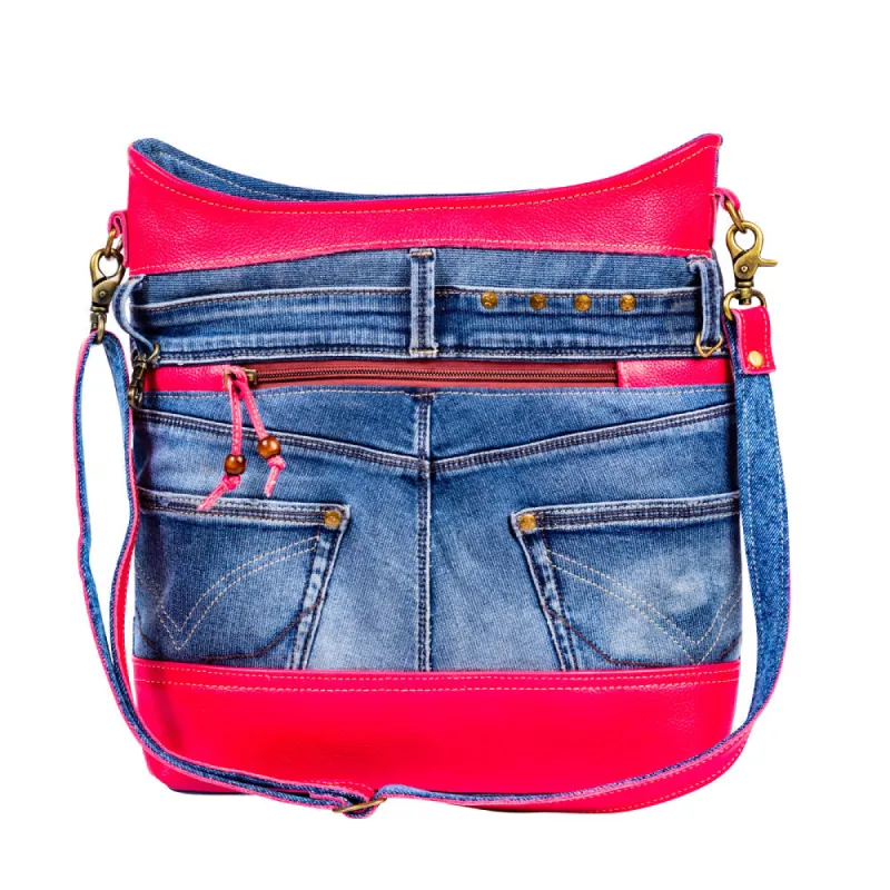 Charley's Denim Shoulder Bag sold by Myra Bag