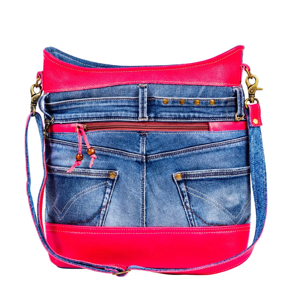 Charley's Denim Shoulder Bag sold by Myra Bag