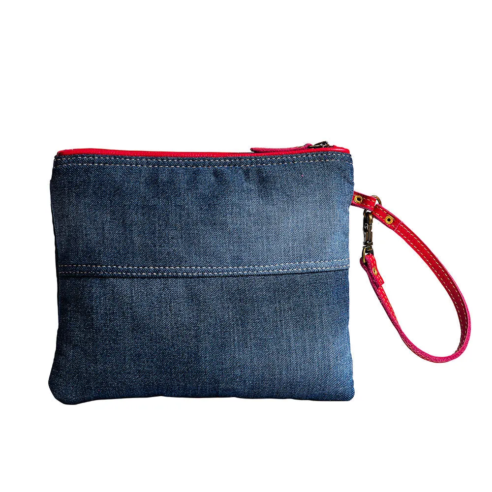 Charley Denim Pouch sold by Myra Bag product image thumbnail 3