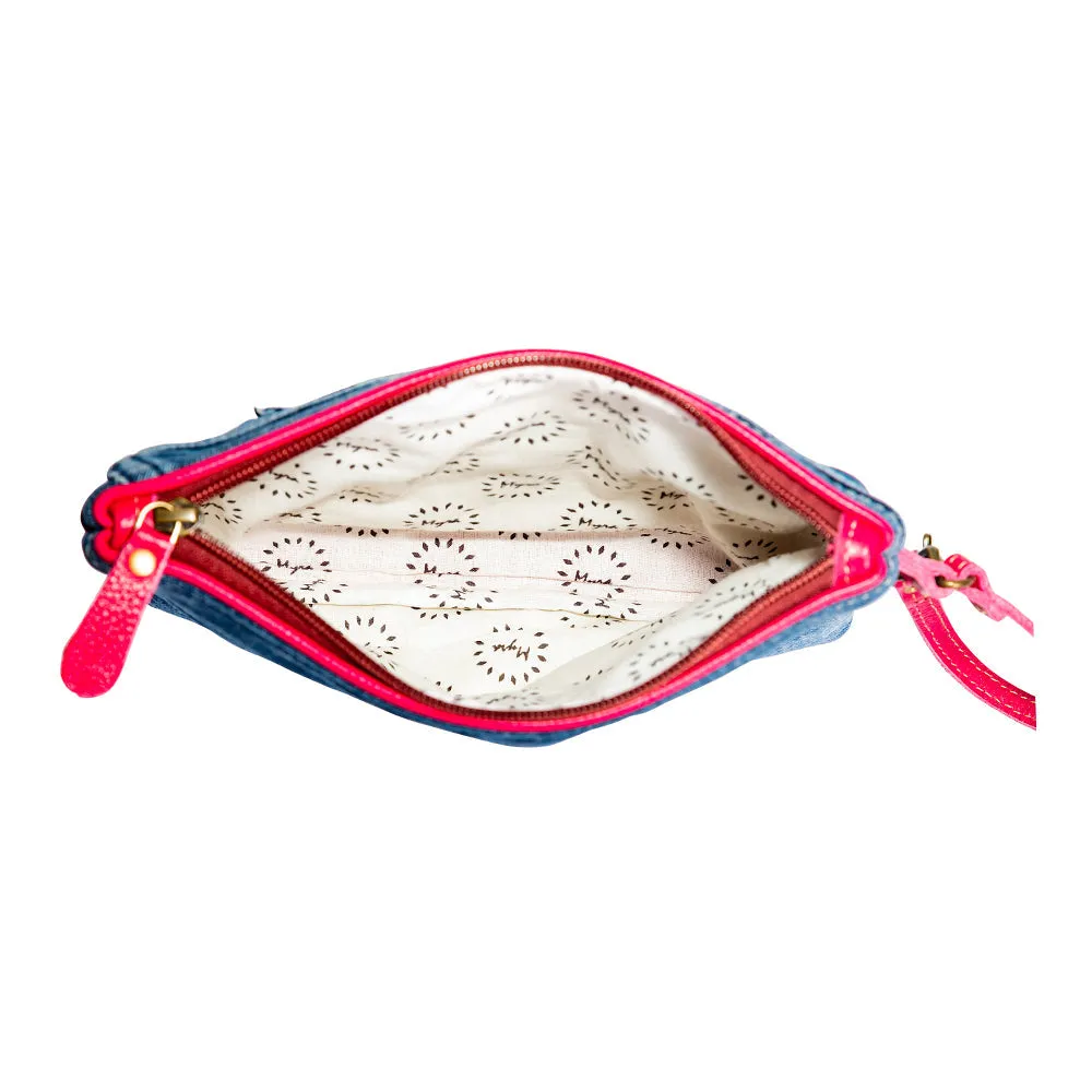 Charley Denim Pouch sold by Myra Bag product image thumbnail 4