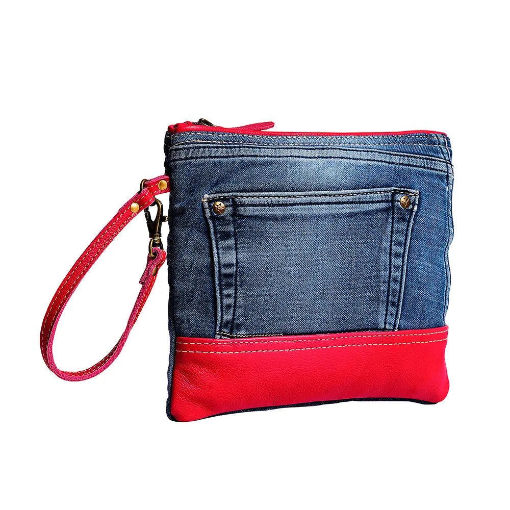 Charley Denim Pouch sold by Myra Bag product image thumbnail 2