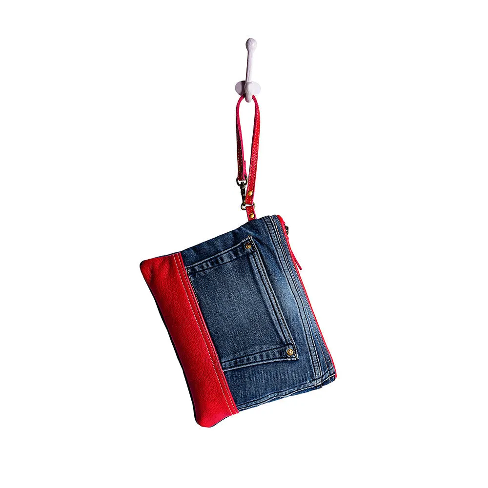 Charley Denim Pouch sold by Myra Bag product image thumbnail 5
