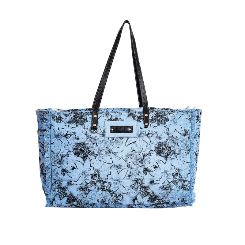 Bleu Creek Meadow Weekender Bag sold by Myra Bag