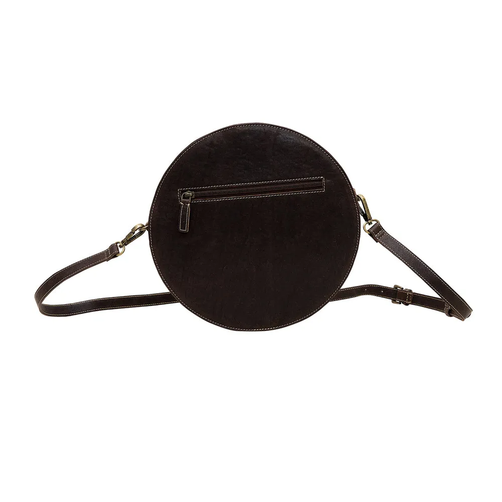 Boho Brown Round Bag sold by Myra Bag product image thumbnail 3