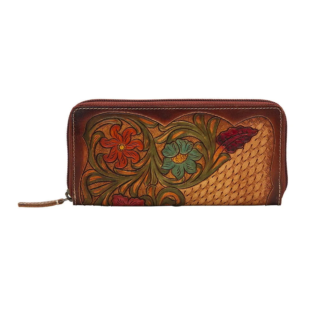 Zipper Floral Wallet sold by Myra Bag