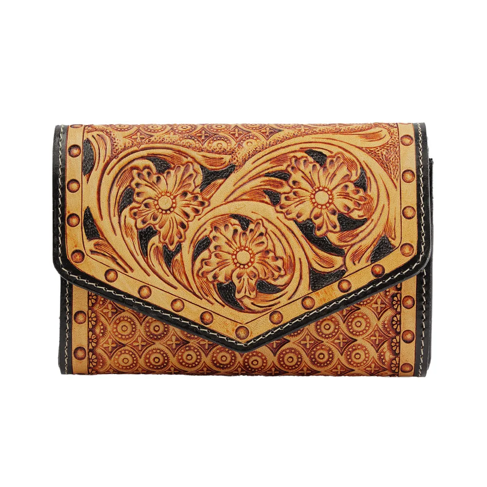 Orange Black Wallet sold by Myra Bag