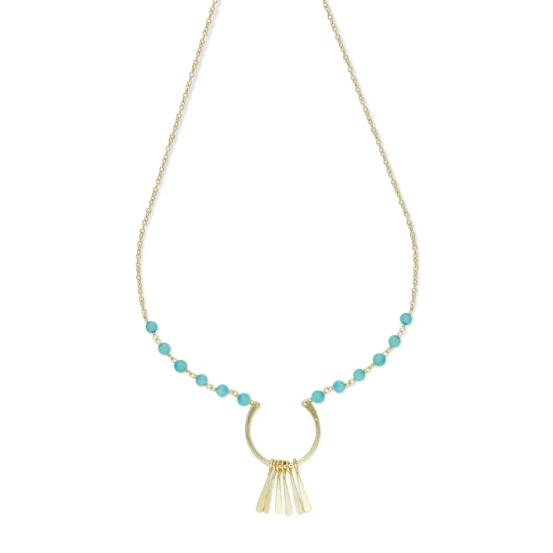 Blue Stoned Necklace sold by Myra Bag