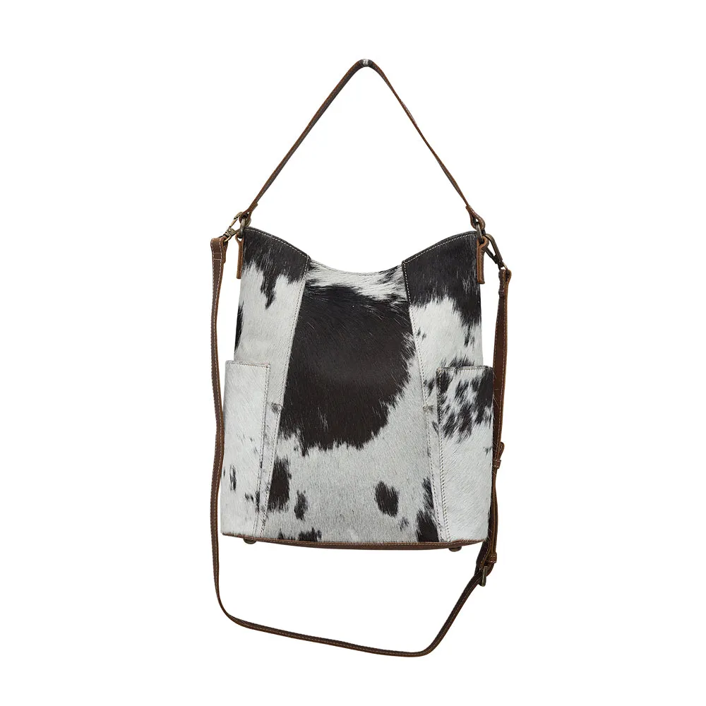 Monochrome fiesta Leather & Hair On Bag sold by Myra Bag product image thumbnail 4