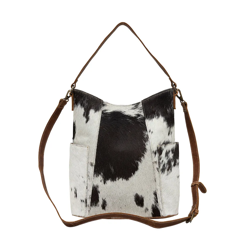 Monochrome fiesta Leather & Hair On Bag sold by Myra Bag product image thumbnail 5