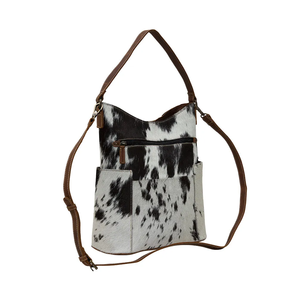 Monochrome fiesta Leather & Hair On Bag sold by Myra Bag product image thumbnail 2