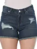 Raggedy Denim Shorts sold by Myra Bag