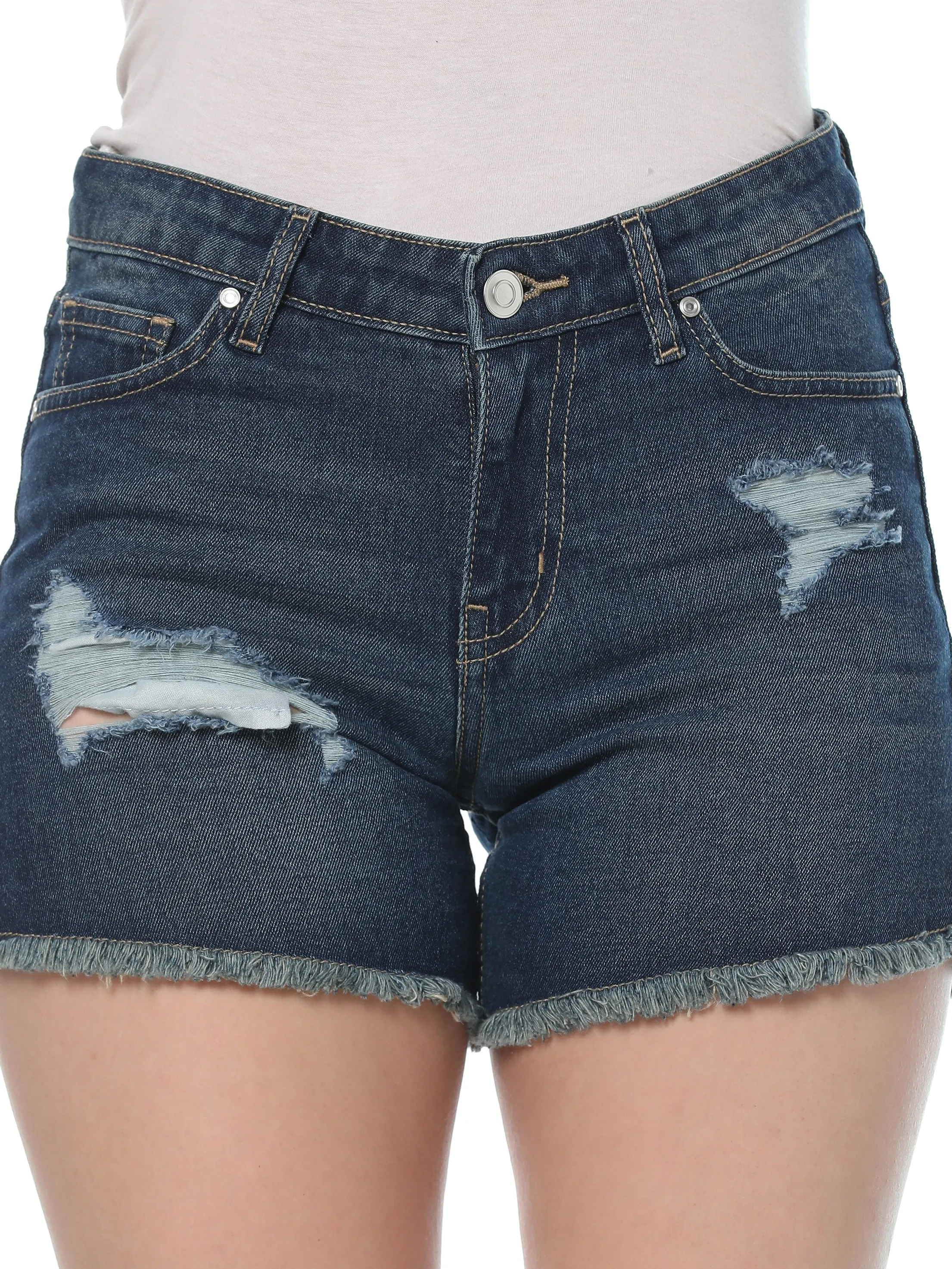 Raggedy Denim Shorts sold by Myra Bag product image thumbnail 3