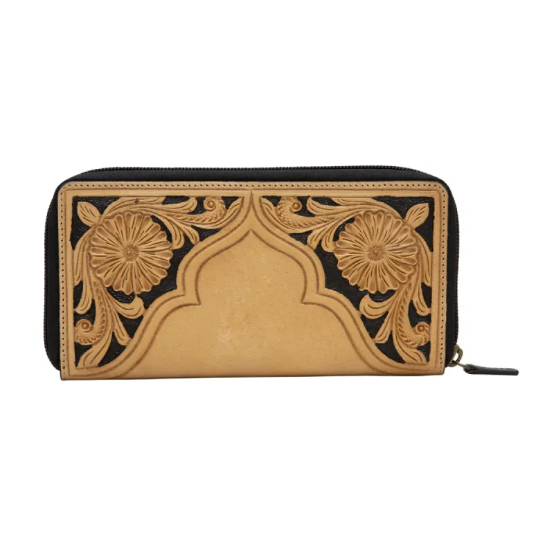 Golden Square Wallet sold by Myra Bag