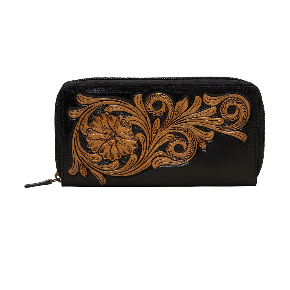 Black Royalty Wallet sold by Myra Bag