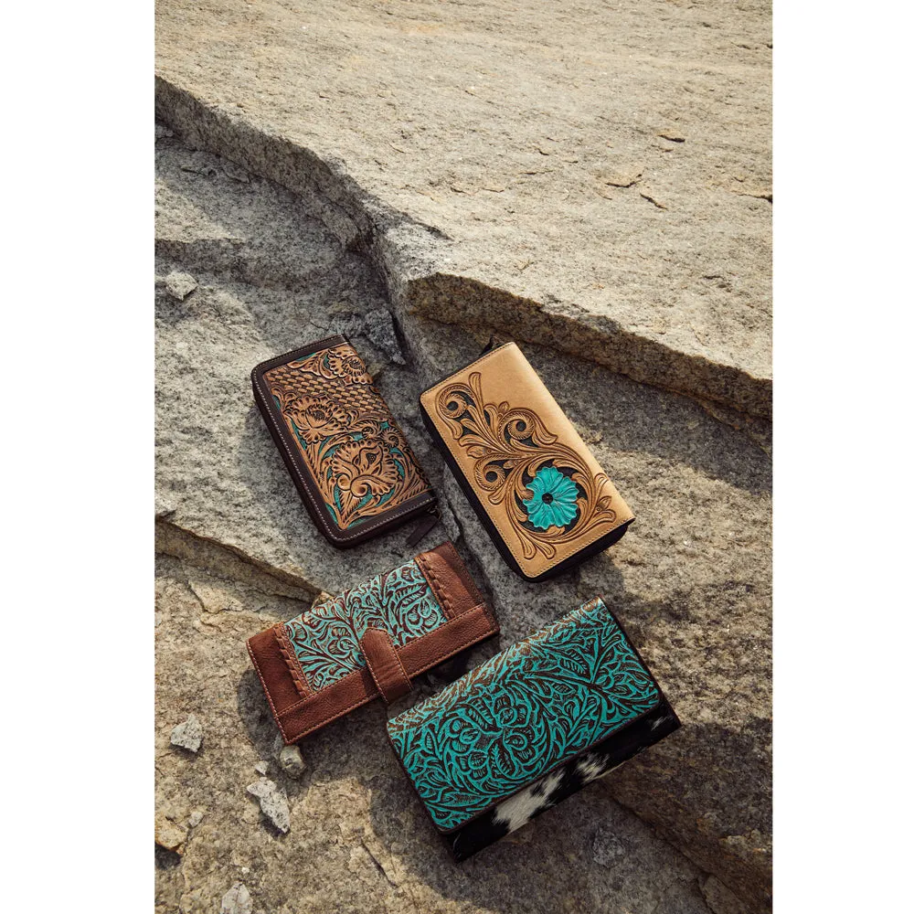 Blue Bloom Wallet sold by Myra Bag product image thumbnail 5