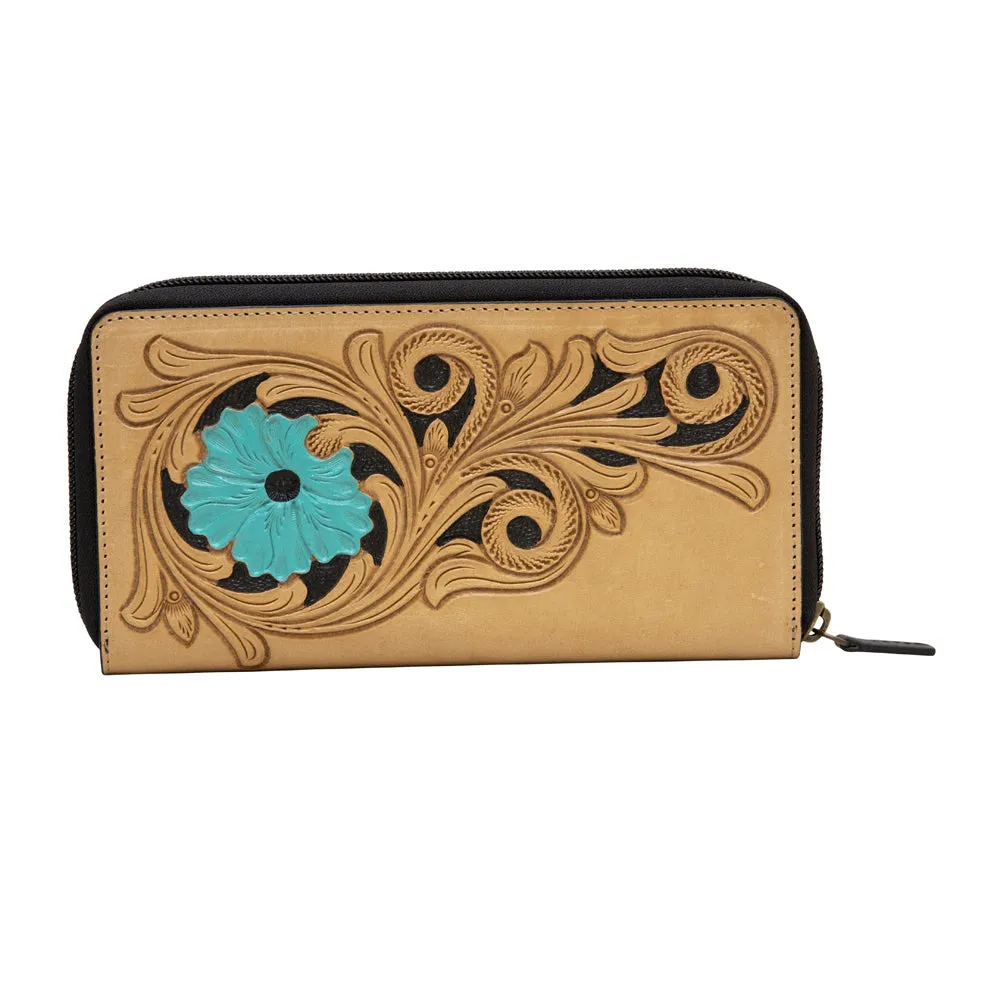 Blue Bloom Wallet sold by Myra Bag product image thumbnail 3