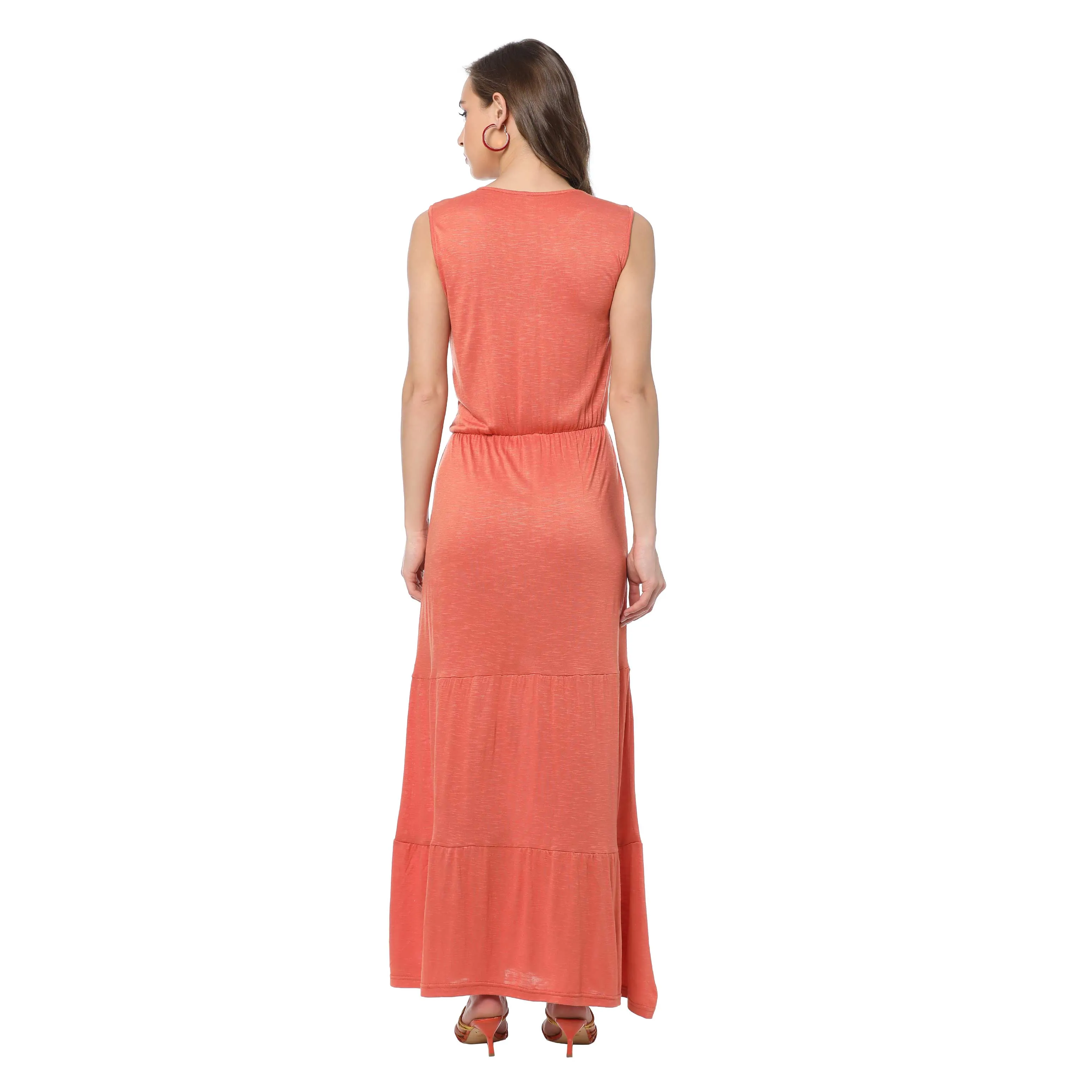 Layered Coral Dress sold by Myra Bag product image thumbnail 3