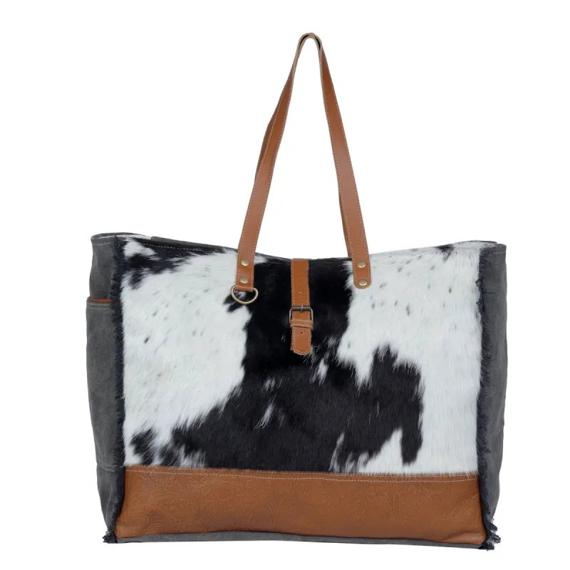 Matty Affair Canvas & Hairon Bag sold by Myra Bag