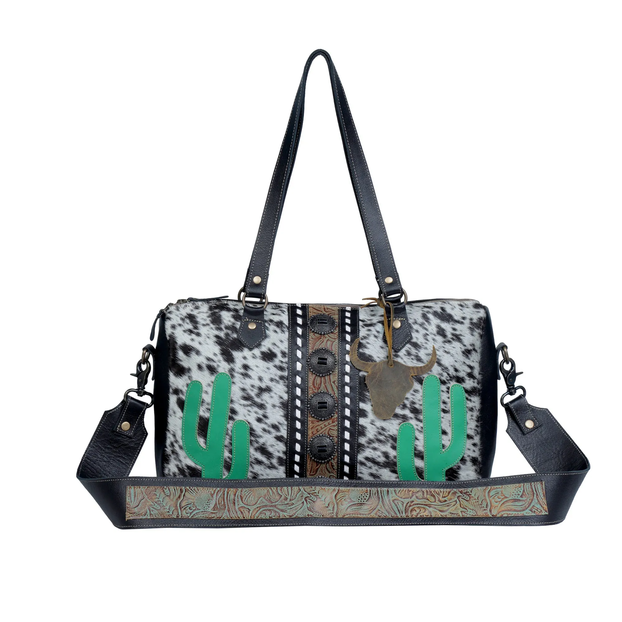 Little Succulents Mini Duffle sold by Myra Bag