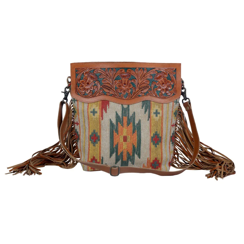 Tingle Wingle Hand-Tooled Bag sold by Myra Bag
