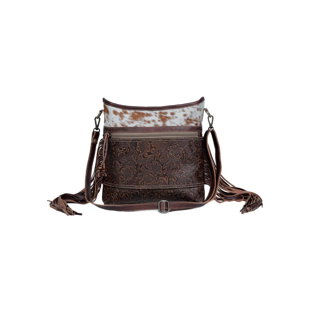 Classic Etchings Leather & Hairon Bag sold by Myra Bag