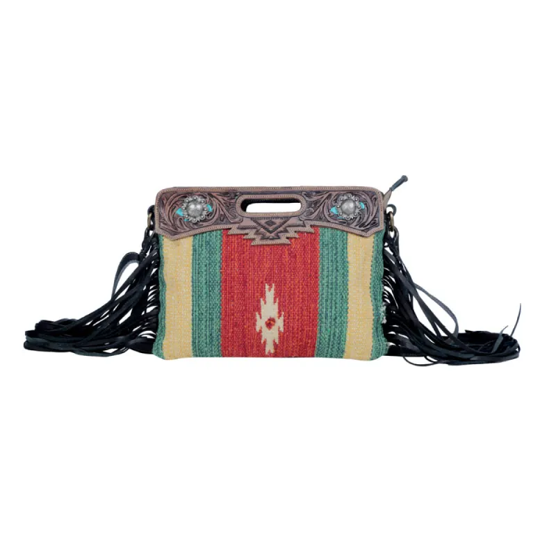 Rubious Hand-Tooled Bag sold by Myra Bag