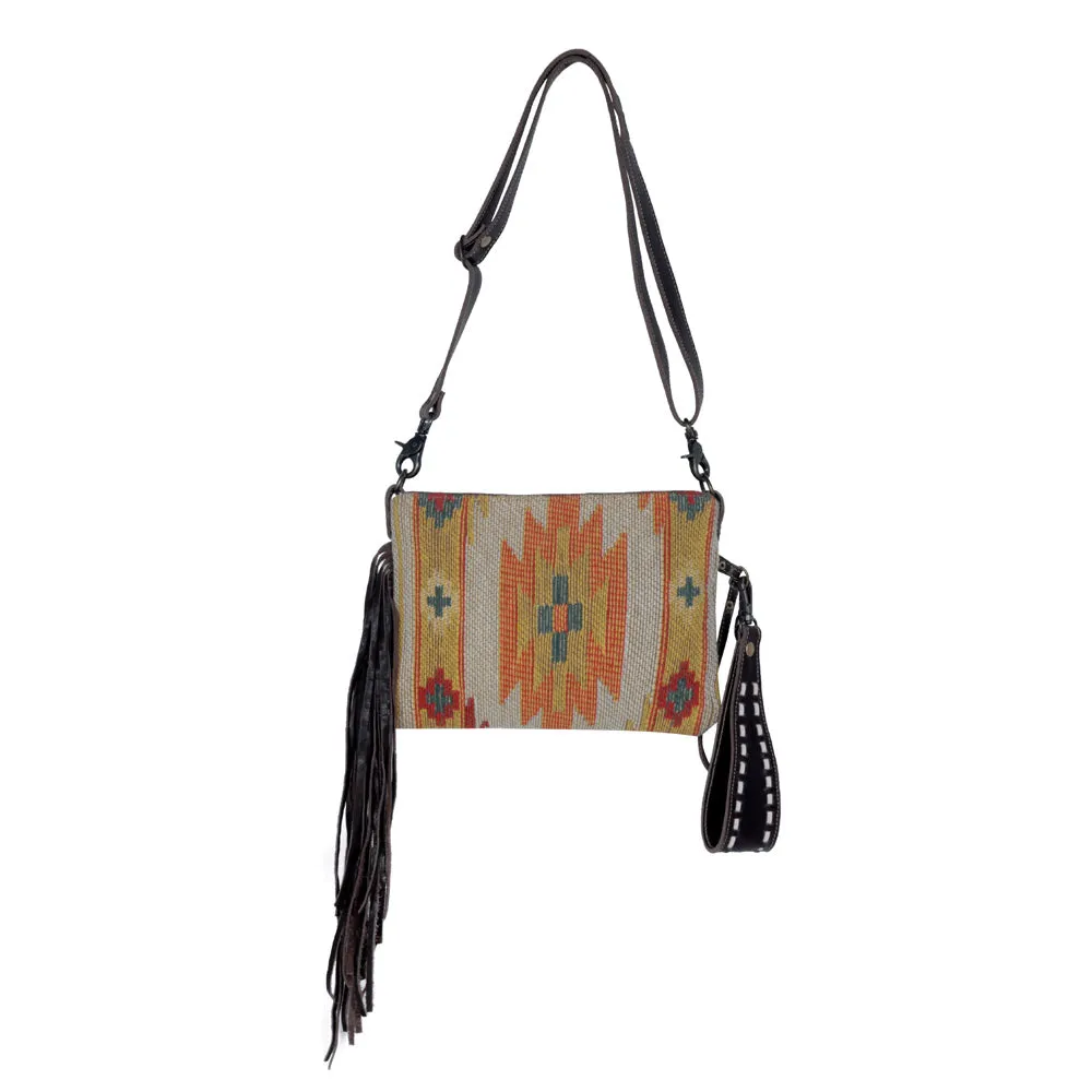 Dazzling Yellow Hand-Tooled Bag sold by Myra Bag product image thumbnail 5