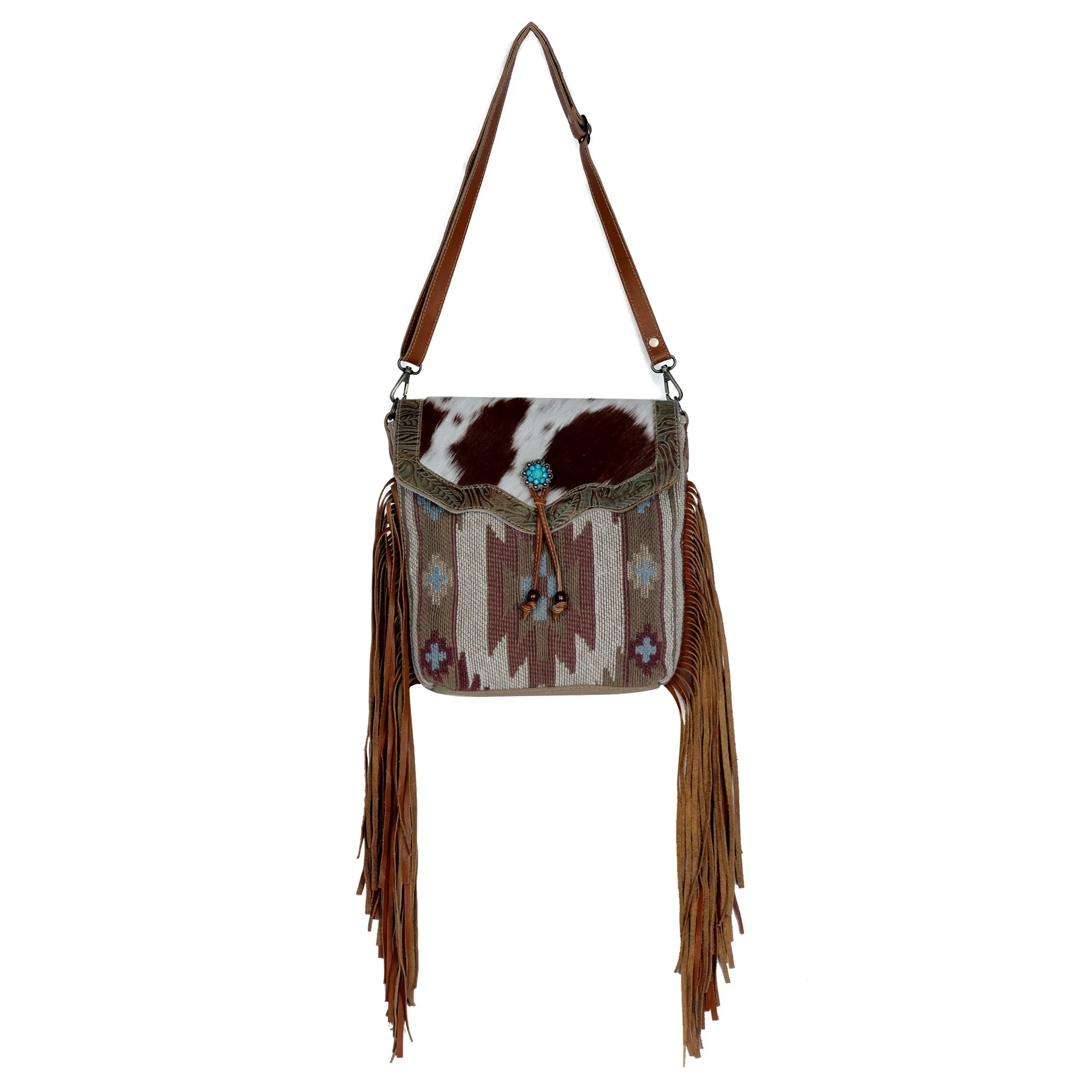 Serene Brown Shoulder Bag sold by Myra Bag product image thumbnail 4