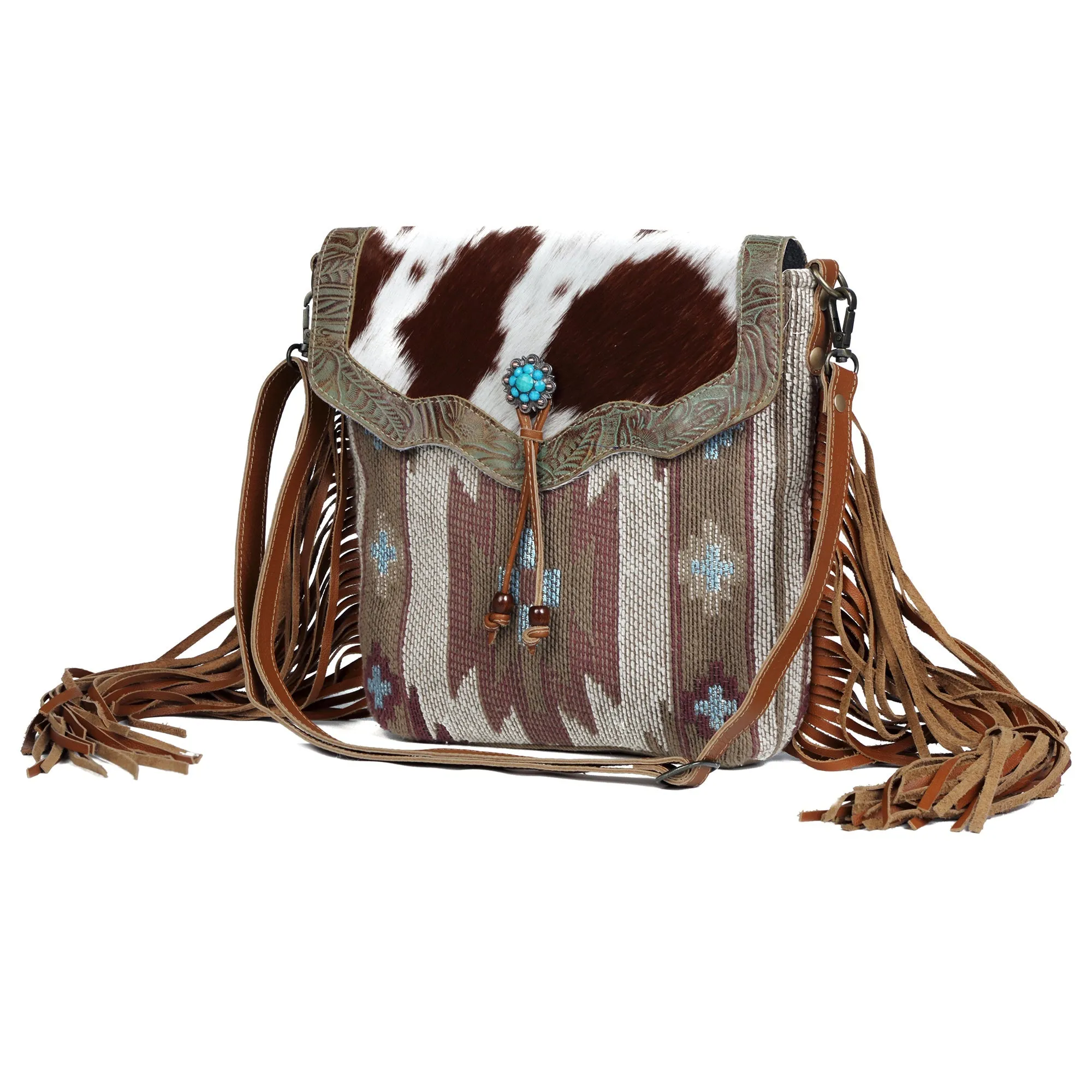 Serene Brown Shoulder Bag sold by Myra Bag product image thumbnail 2