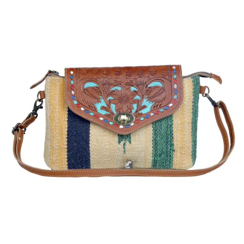 Beamy Rays Hand-Tooled Bag. sold by Myra Bag