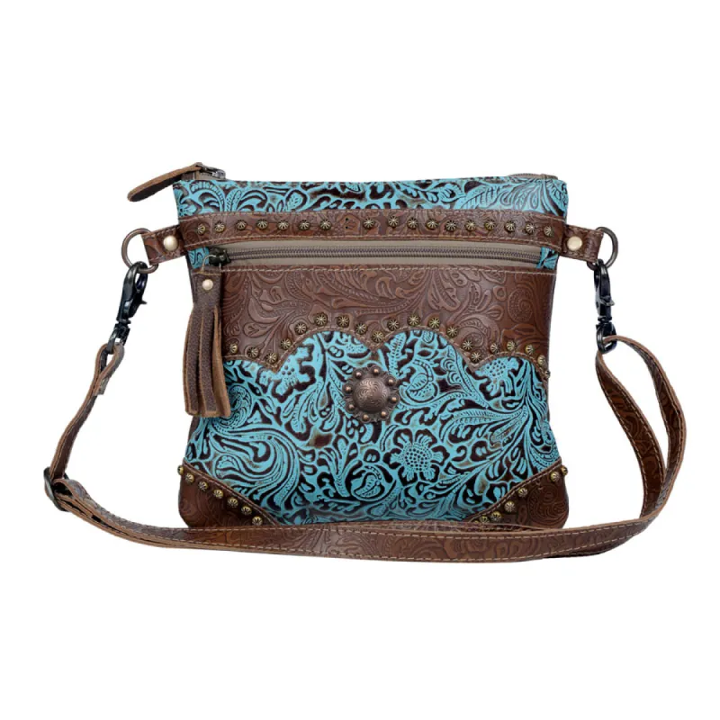 Azure Aesthetic Leather & Hairon Bag sold by Myra Bag