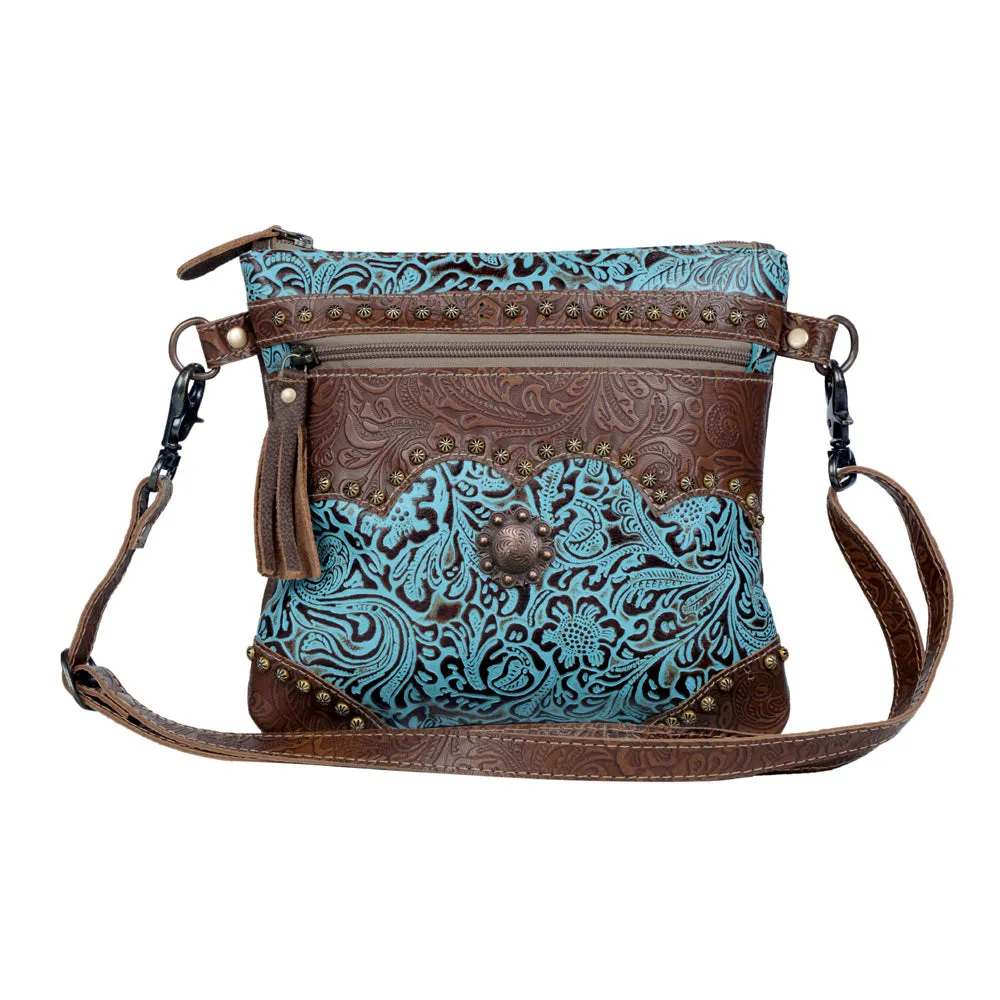 Azure Aesthetic Leather & Hairon Bag sold by Myra Bag