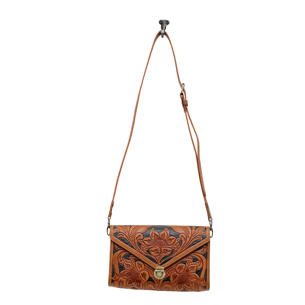 CIRCE HAND-TOOLED BAG sold by Myra Bag product image thumbnail 4