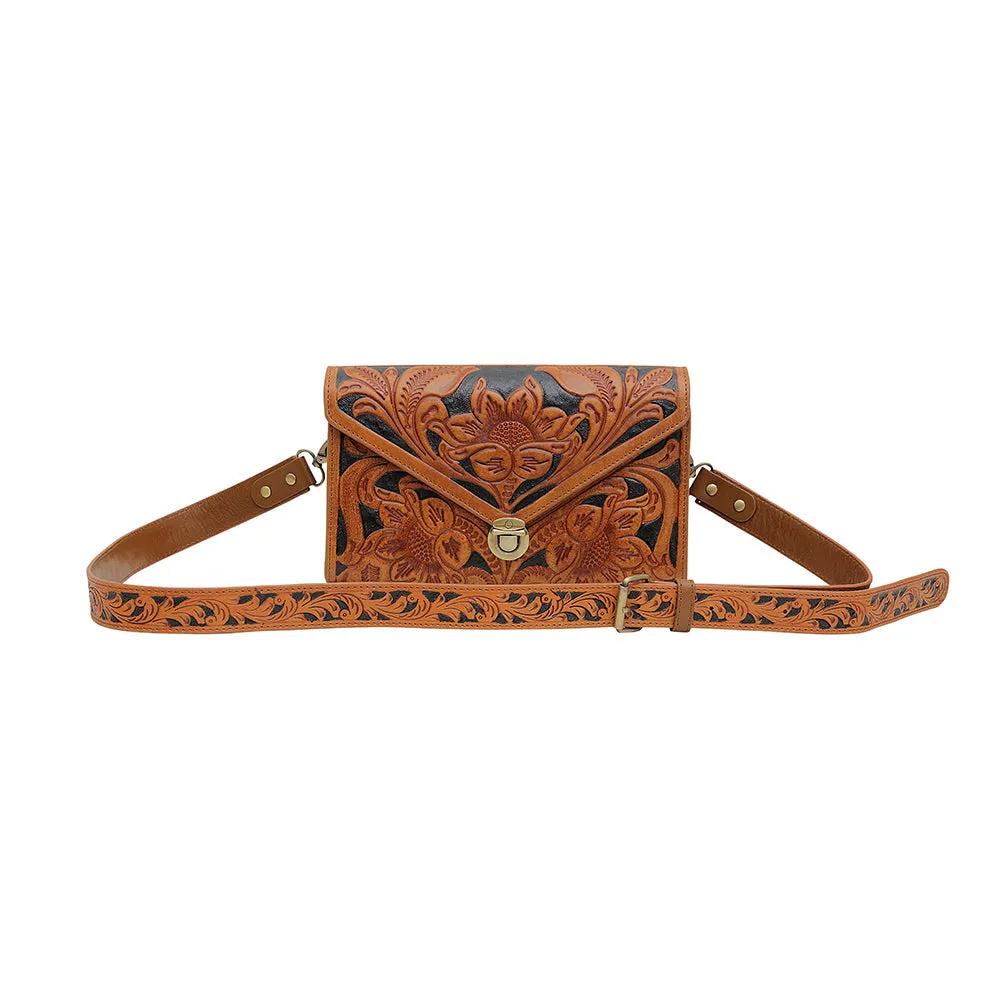 CIRCE HAND-TOOLED BAG sold by Myra Bag