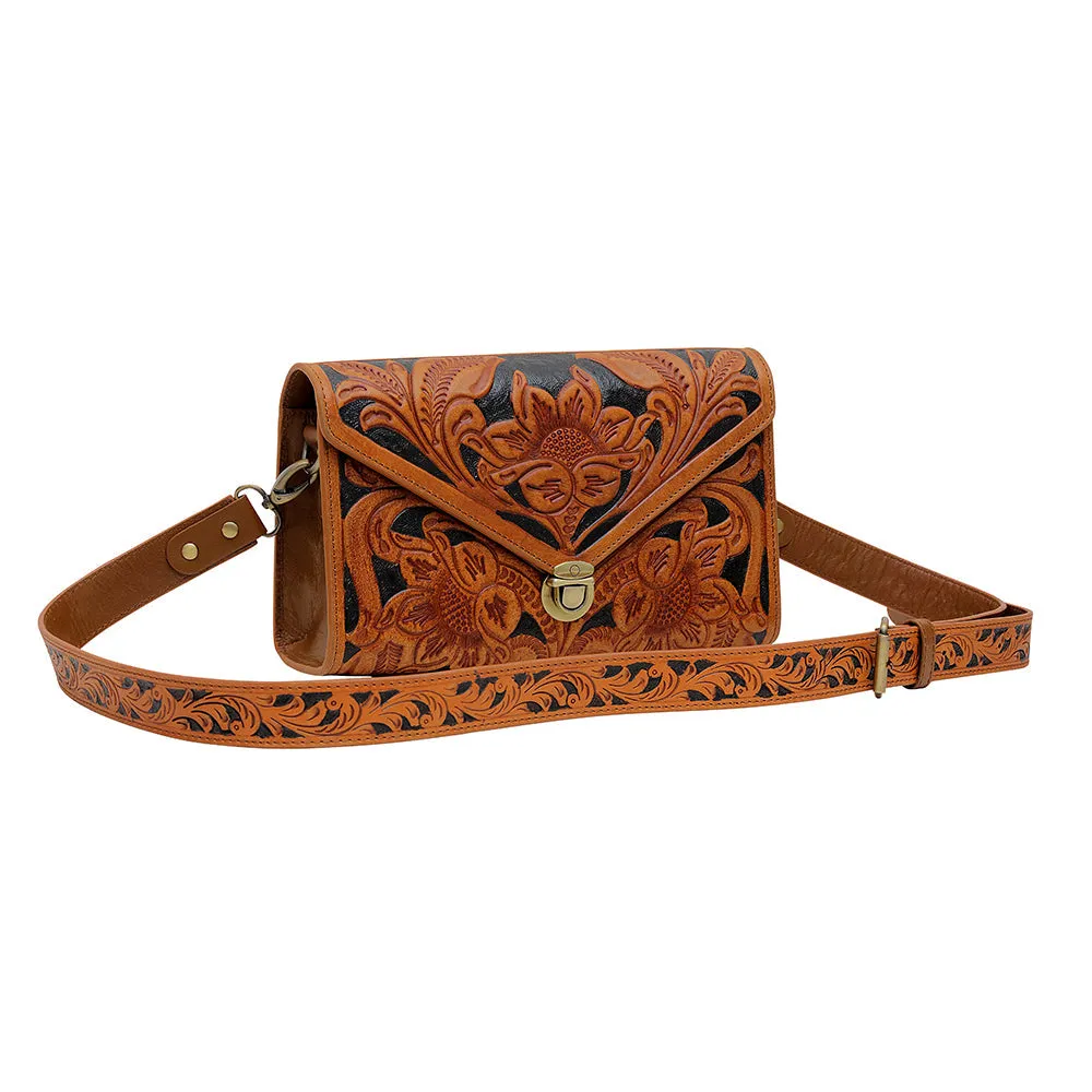 CIRCE HAND-TOOLED BAG sold by Myra Bag product image thumbnail 2