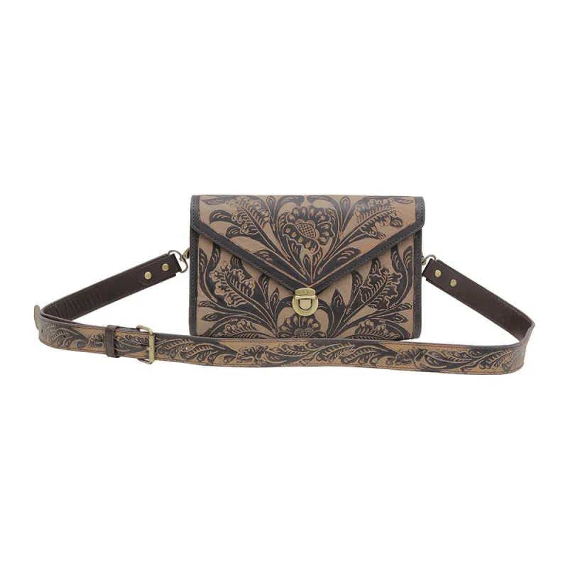 LARK HAND-TOOLED BAG sold by Myra Bag
