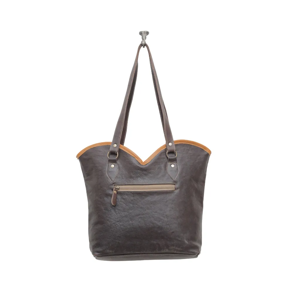 Astral Blue Leather & Hairon Bag sold by Myra Bag product image thumbnail 5