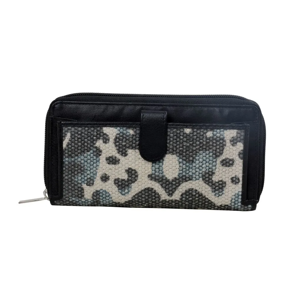 BLUE FOLIAGED WALLET sold by Myra Bag