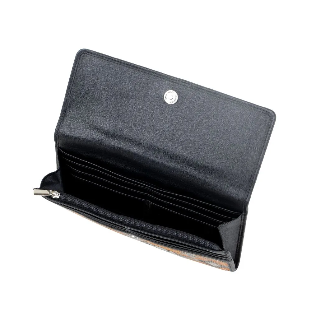 ORANGE AND GREY STRIPED WALLET sold by Myra Bag product image thumbnail 5