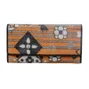 ORANGE AND GREY STRIPED WALLET sold by Myra Bag